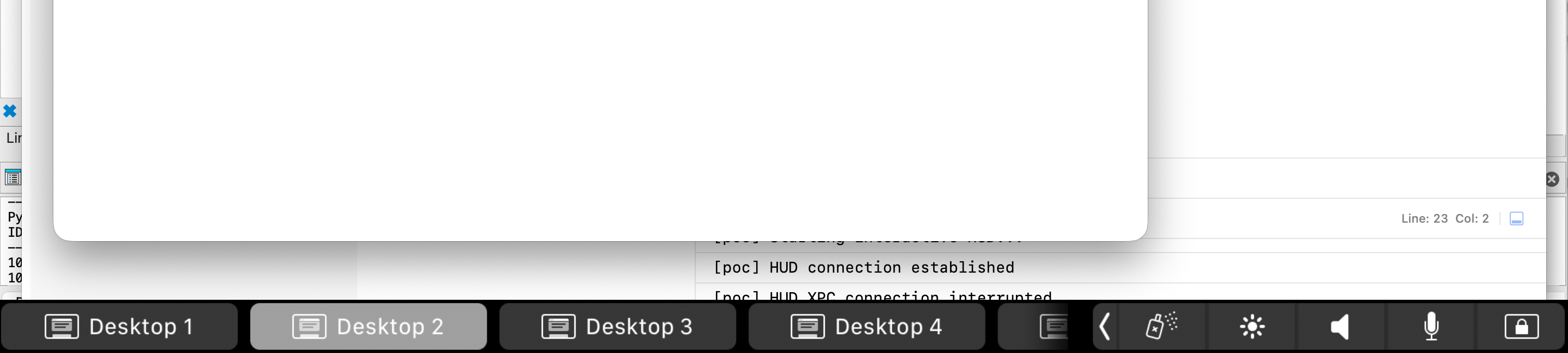 Touch Bar HUD proof of concept